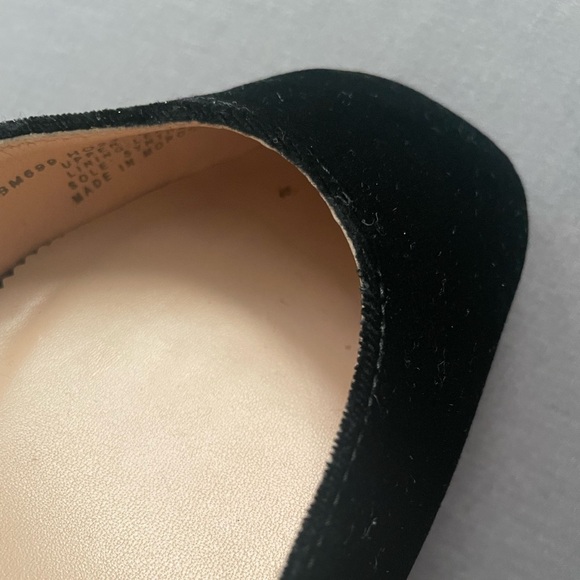 J. Crew Maisie Black Crystal Studded Velvet Heels  Size 7.5 - Picture 13 of 13